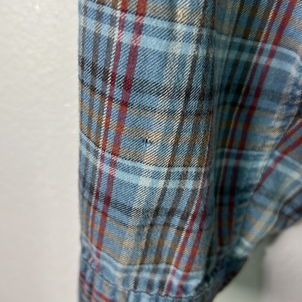 Patagonia Organic Cotton Plaid Long Sleeve Button Front Shirt Medium - Picture 5 of 6